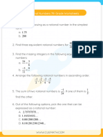 Rational Numbers Worksheet-1