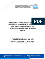 Bases Concurso de Mototaxis Alegóricos