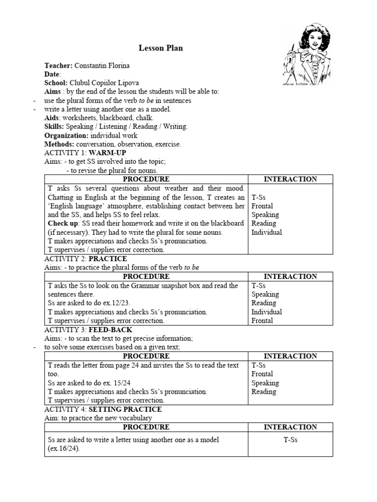 English Plural Forms Lesson Plan | PDF | English Language | Human ...