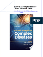 Genetic Analysis of Complex Disease 3Rd Edition William K Scott Full Chapter