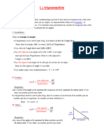 La Trigonométrie Cours 3eme