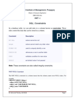 UNIT 1 SQL Constraints