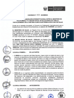 Convenio Nº002-2022 MINSA y ESSALUD para HC Electrónica