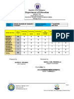 GRADE RANGE 4th QUARTER GRADE 8