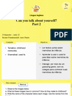 Aula 12 - Can You Talk About Yourself Part 2