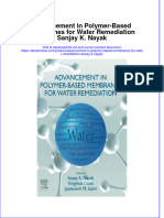 Advancement in Polymer Based Membranes For Water Remediation Sanjay K Nayak Full Chapter