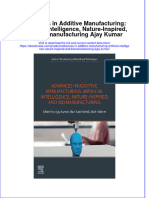 Advances in Additive Manufacturing Artificial Intelligence Nature Inspired and Biomanufacturing Ajay Kumar Full Chapter