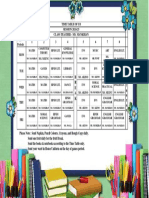 Time Table of I B SESSION 2024-25 Class Teacher - Ms. Mankiran