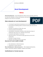 Rural Development: Notes