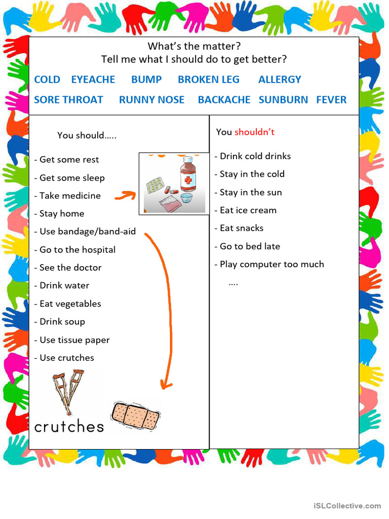 Speaking Activity On Illnesses Pdf