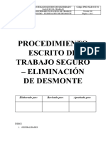 Procedimiento Escrito de Trabajo Seguro - Ejemplo 2