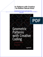 Geometric Patterns With Creative Coding 1St Edition Selcuk Artut Full Chapter