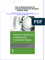 Advances in Nanosensors For Biological and Environmental Analysis Aakash Deep Full Chapter