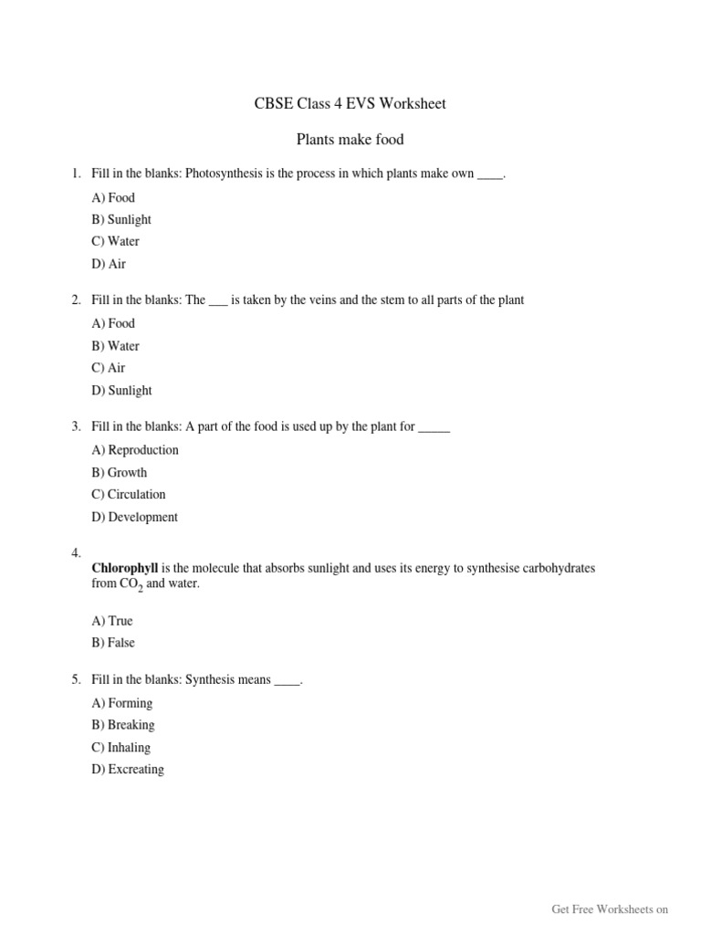 Class 4 Science Book Cbse