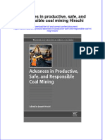 Advances In Productive Safe And Responsible Coal Mining Hirschi full chapter