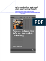 Advances in Productive Safe and Responsible Coal Mining Hirschi Full Chapter