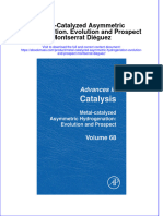 Metal Catalyzed Asymmetric Hydrogenation Evolution And Prospect Montserrat Dieguez download pdf chapter