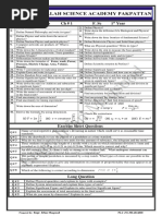 Guess Paper Physics 1st Year 2024