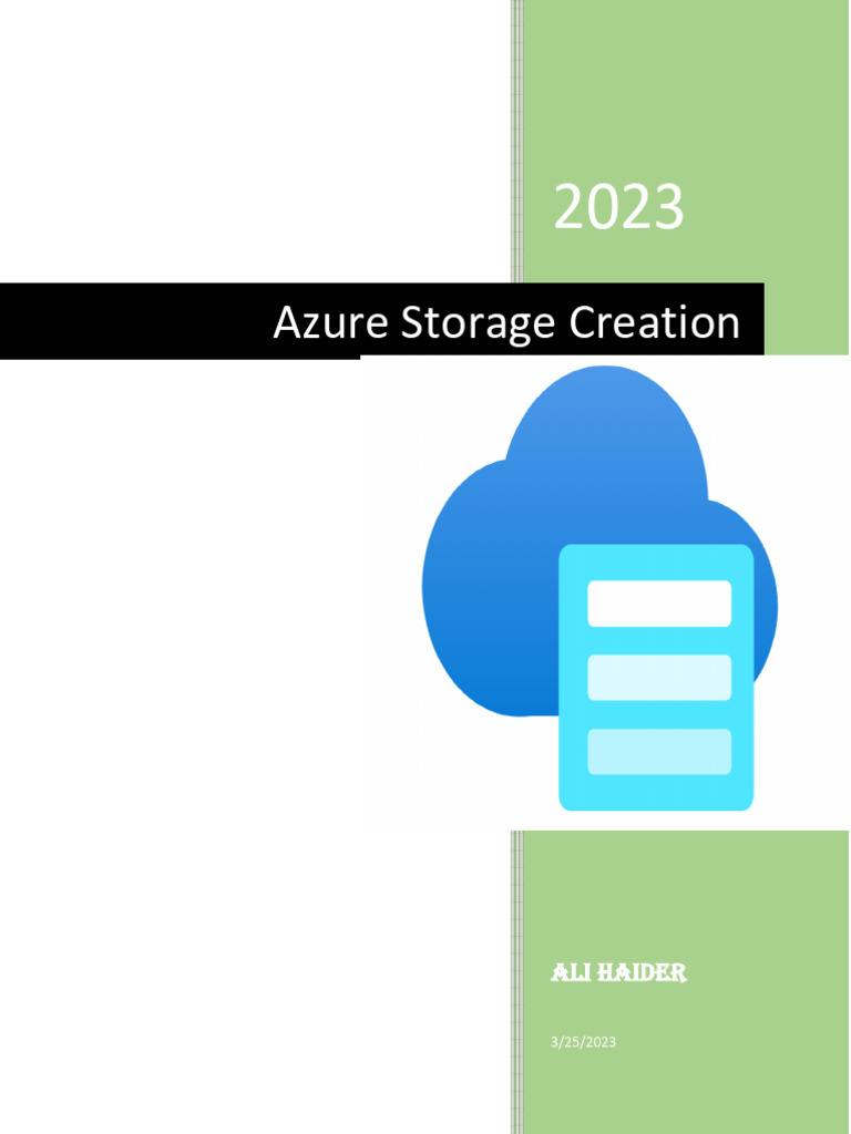 Create Storage | PDF
