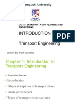 Transport Engineering Intoduction