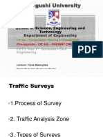 Lecture 5. Transportation Planning Surveys