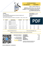 Factura Electrónica: Total de Productos: 8 Total de Cantidades: 400