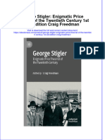 George Stigler Enigmatic Price Theorist of The Twentieth Century 1St Ed Edition Craig Freedman Full Chapter