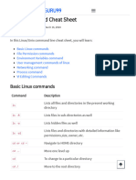 Linux Command Cheat Sheet