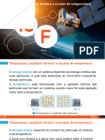 2 Temperatura, Equilíbrio Térmico e Escalas de Temperatura