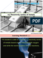 4.2 Reactivity Series of Metals