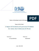 Master en Psychologie Sociale Du Développement