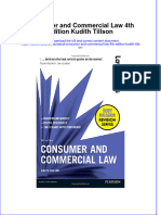 Consumer and Commercial Law 4Th Edition Kudith Tillson Full Chapter