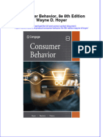 Consumer Behavior 8E 8Th Edition Wayne D Hoyer full chapter