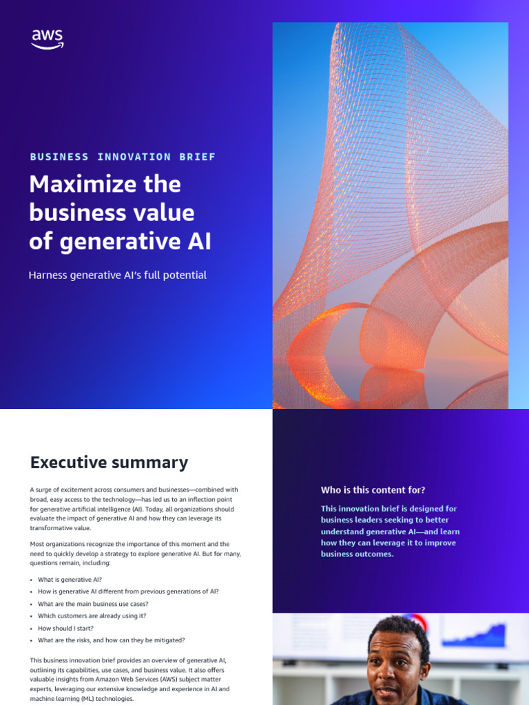 Unlocking Generative AI's Business Value | PDF | Artificial ...