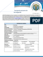 Proyecto de Investigacion Creatina Monohidrato