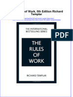 The Rules of Work 5Th Edition Richard Templar Ebook Full Chapter