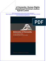 Advocates Of Humanity Human Rights Ngos In International Criminal Justice Kjersti Lohne full chapter