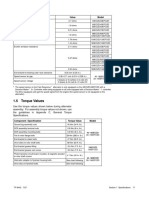 1.4 Electrical Values: Component Specification Value Model