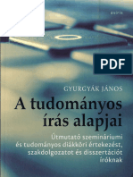 Gyurgyák János: A Tudományos Írás Alapjai