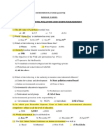 EVS M-3 MCQ's