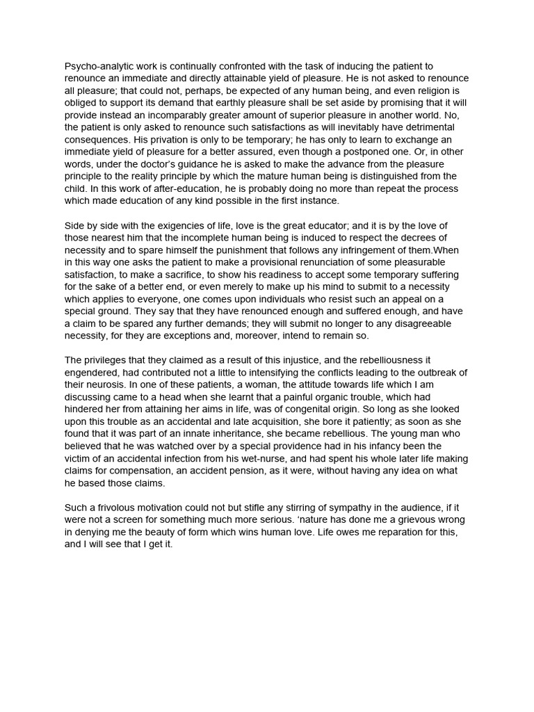 Some character types met with in psycho analytic work pdf