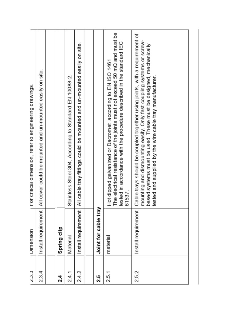Cable Tray Installation Requirements Guide | PDF