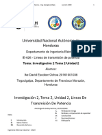 Investigacion 2, Tema 2 Unidad 2, Lineas de Transmision