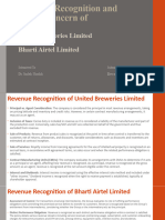 Revenue Recognition and Going Concern