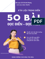 Cô Vũ Mai Phương 50 Bài Đọc Điền Đọc Hiểu Theo Định Hướng Đề Thi Minh Họa Năm 2024