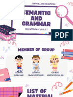 Group 5 - Semantic and Grammar