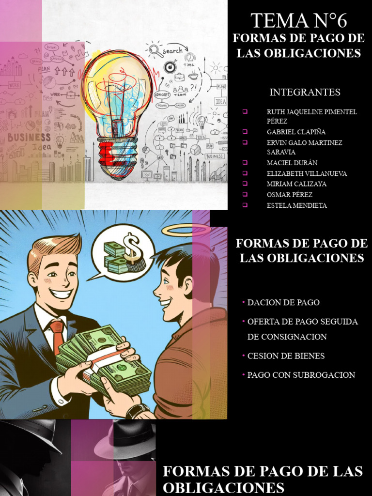 Formas de Pago de Las Obligaciones | PDF | Pagos | Subrogación