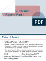 Portfolio Risk & Return Part 1