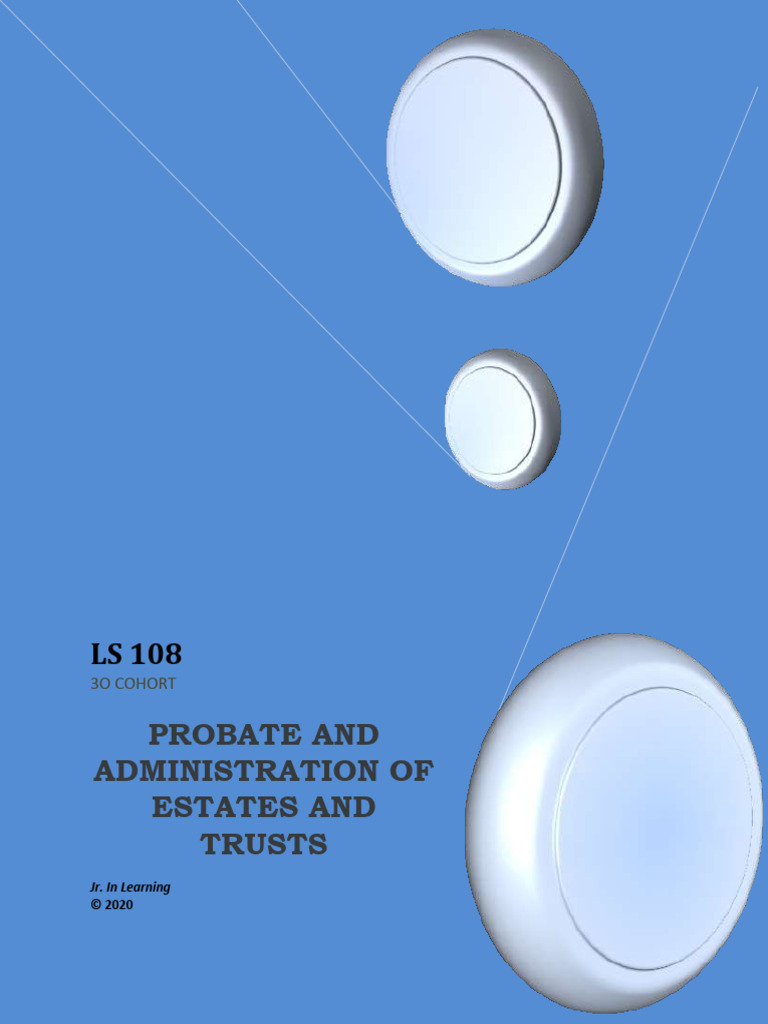 Probate Fully (C) 2020 | PDF | Will And Testament | Probate