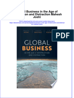 Global Business In The Age Of Destruction And Distraction Mahesh Joshi full chapter